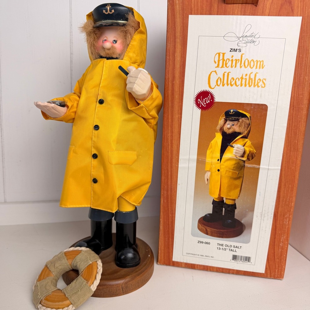 1999 Zim's The Old Salt Nutcracker Z99-060 Limited Edition #0627/7200 With Box